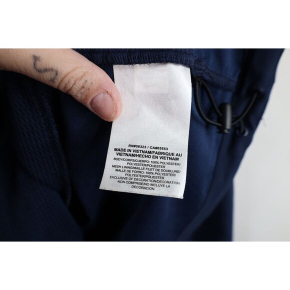 Nike Mens Size 3XL Color Block Swoosh Half Zip Pullover Jacket Navy Blue - Picture 10 of 15